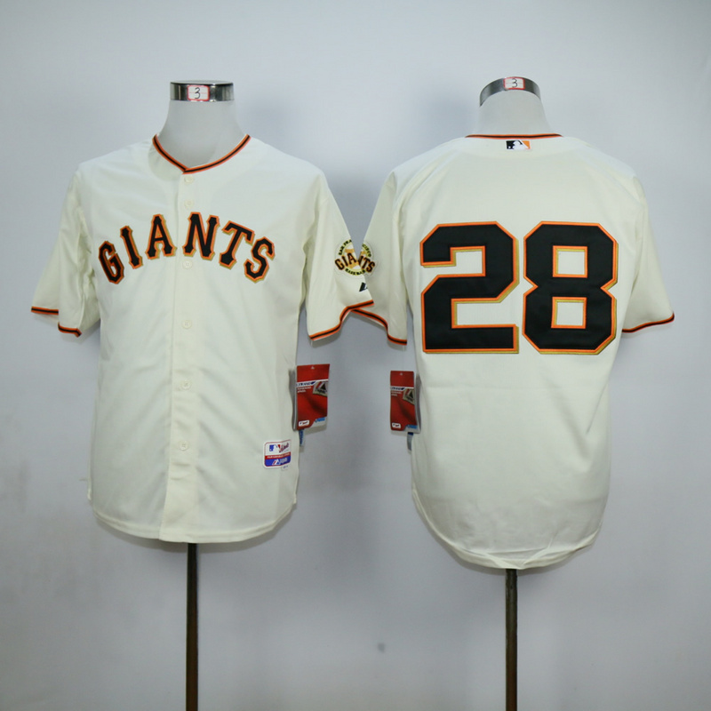 Men San Francisco Giants #28 No name Cream MLB Jerseys1->san francisco giants->MLB Jersey